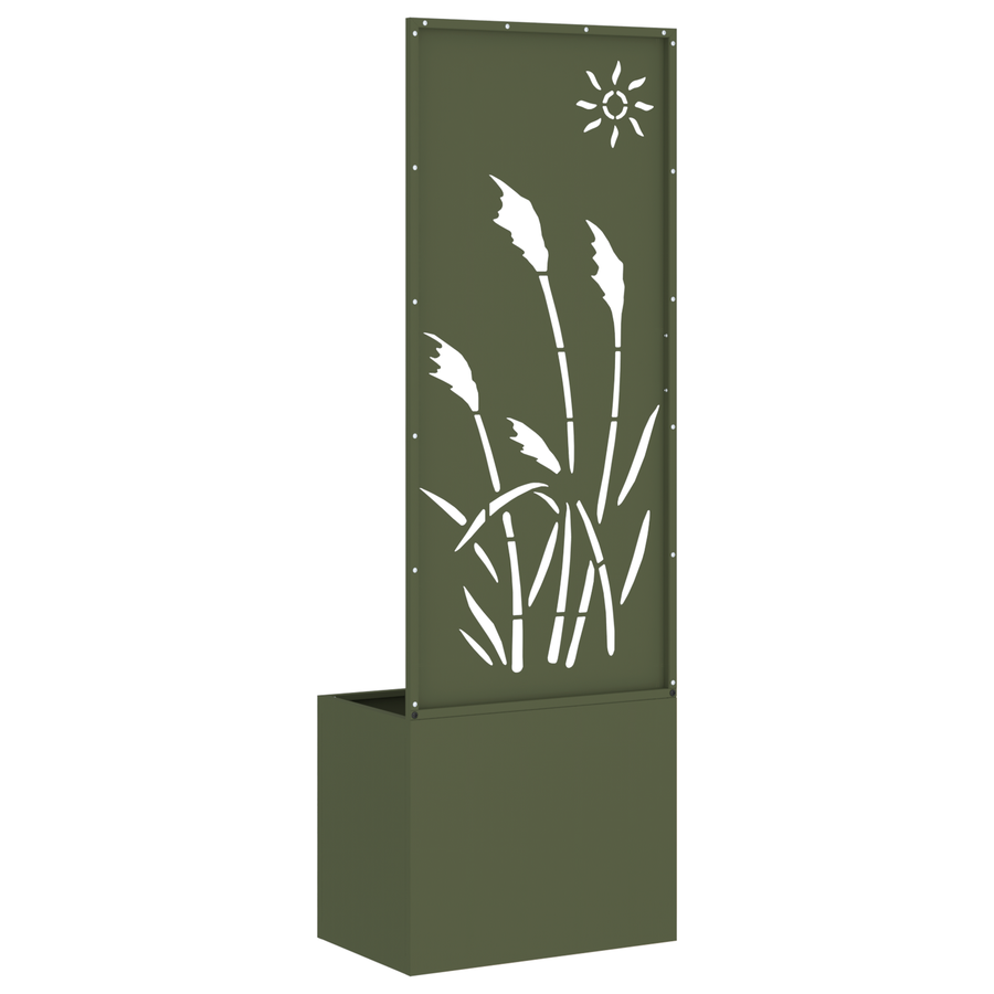 Tuinplant met Decoratief Paneel Olijfgroen 50 x 140 cm
