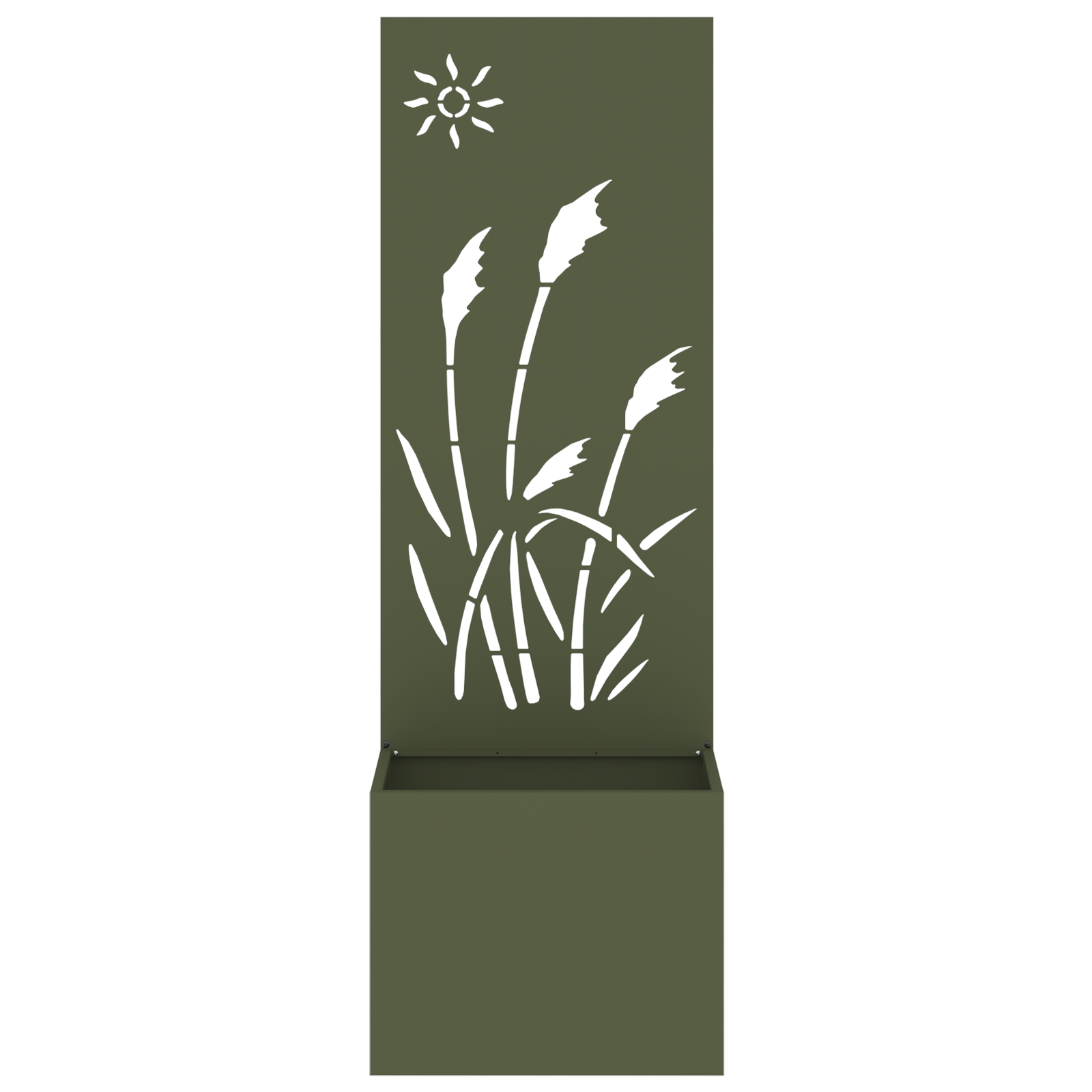 Tuinplant met Decoratief Paneel Olijfgroen 50 x 140 cm