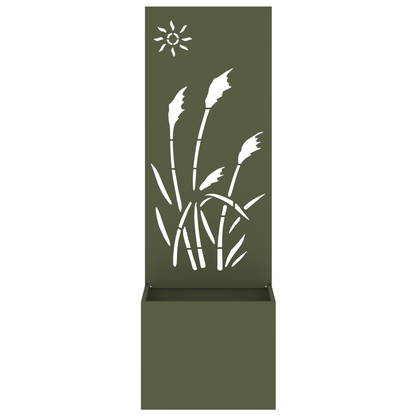Tuinplant met Decoratief Paneel Olijfgroen 50 x 140 cm
