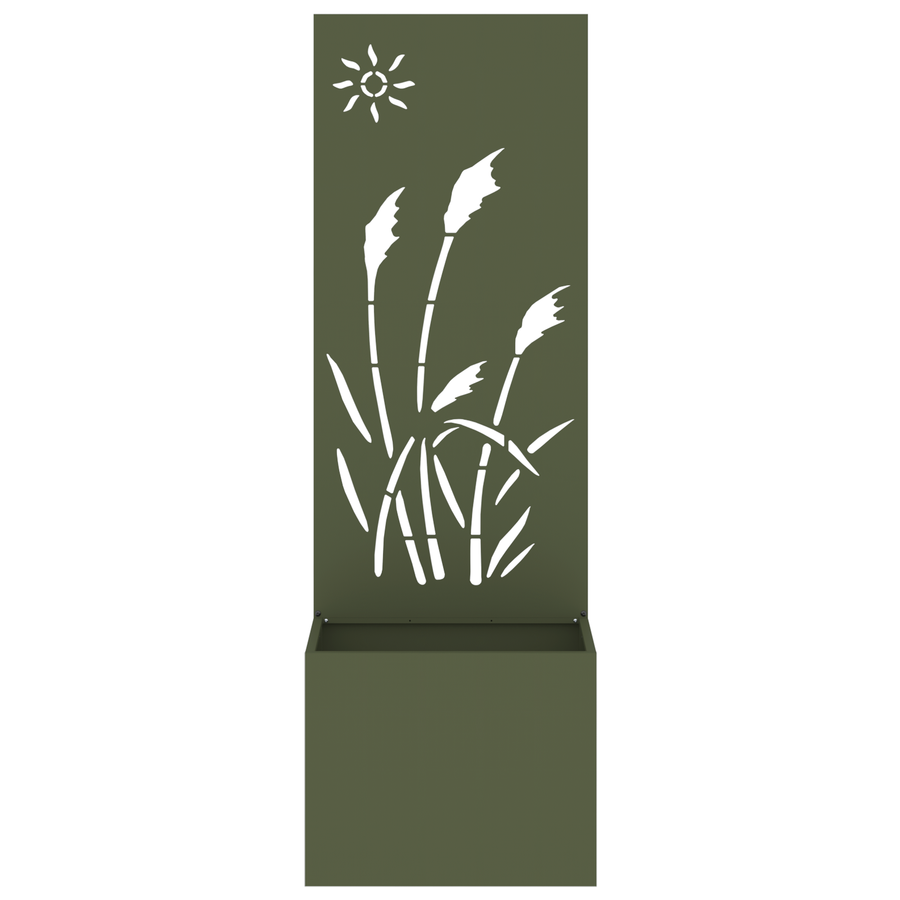 Tuinplant met Decoratief Paneel Olijfgroen 50 x 140 cm