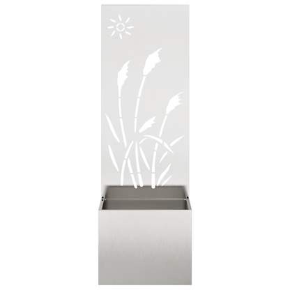 Tuinplant met Decoratief Paneel Zilver 50 x 140 cm