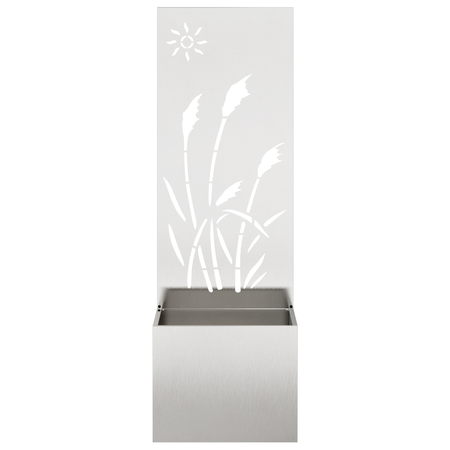 Tuinplant met Decoratief Paneel Zilver 50 x 140 cm