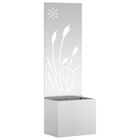Decoratief paneel 50x140 cm zilver gegalvaniseerd staal
