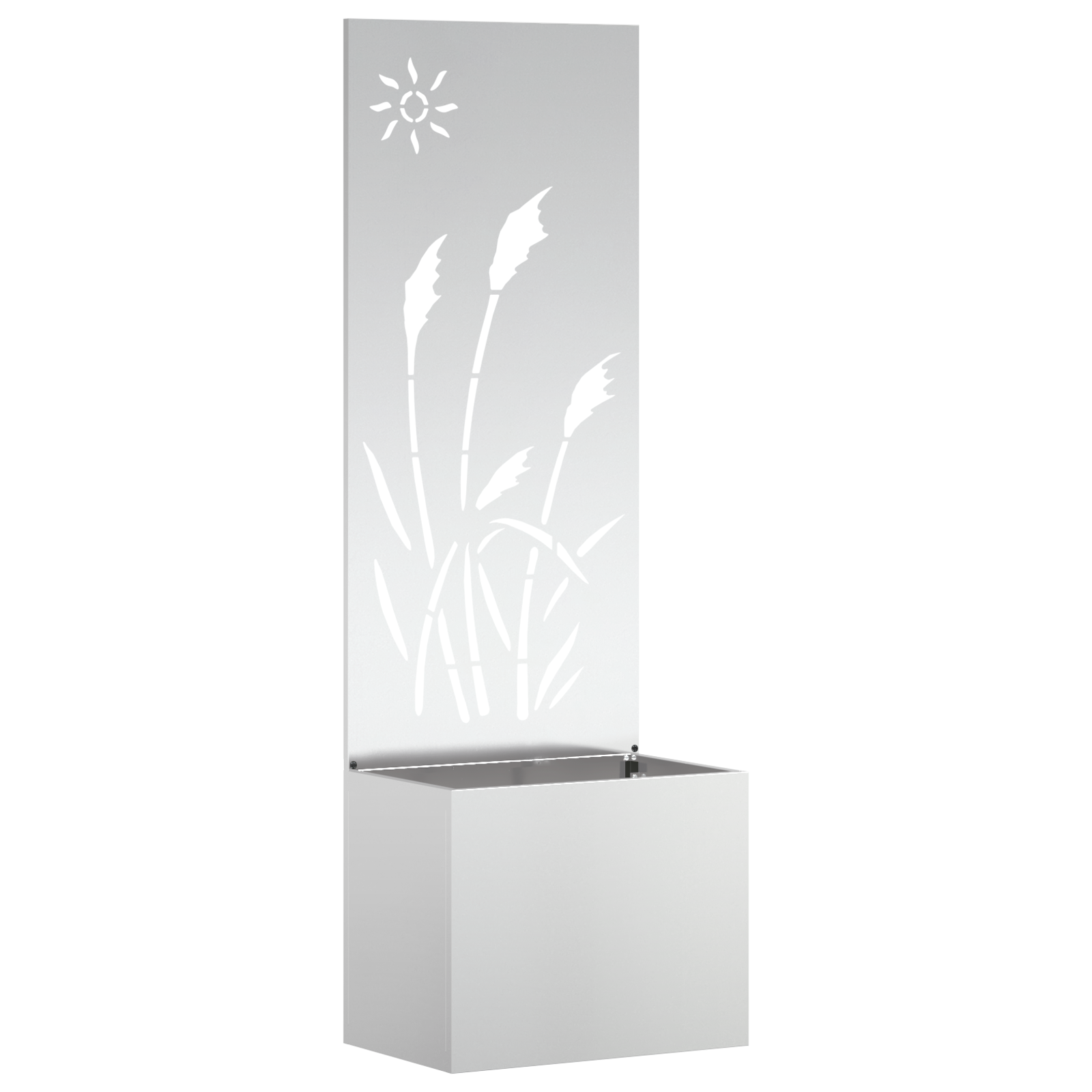 Tuinplant met Decoratief Paneel Zilver 50 x 140 cm