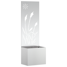 Tuinplant met Decoratief Paneel Zilver 50 x 140 cm
