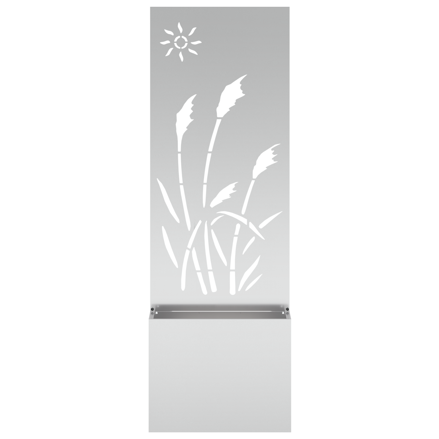 Tuinplant met Decoratief Paneel Zilver 50 x 140 cm