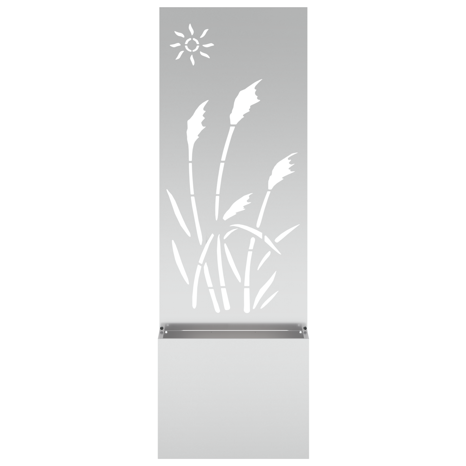 Tuinplant met Decoratief Paneel Zilver 50 x 140 cm