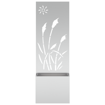 Tuinplant met Decoratief Paneel Zilver 50 x 140 cm