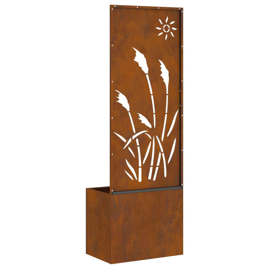 Tuinplant met Decoratief Paneel Roestig 50 x 140 cm