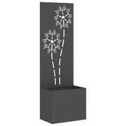 Decoratief paneel 50x140 cm zwart koudgewalst staal
