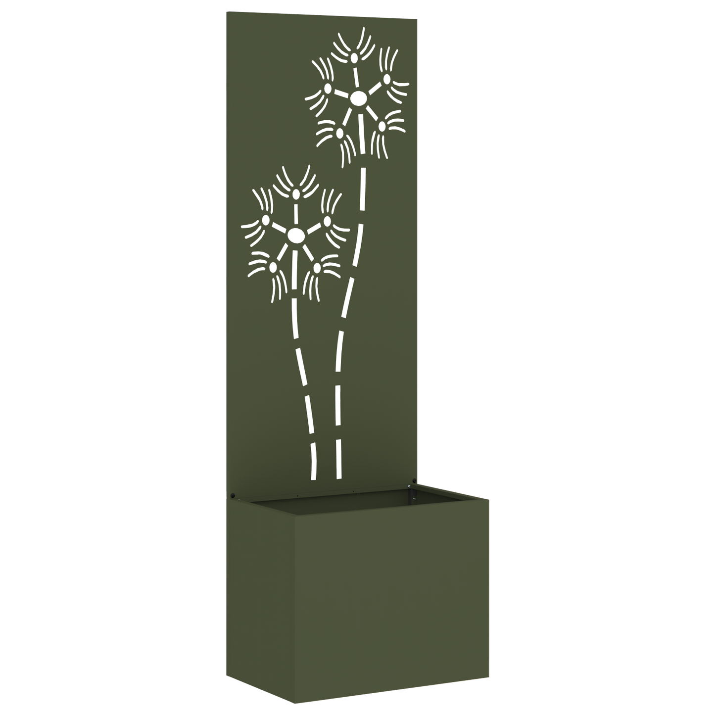 Tuinplant met Decoratief Paneel Olijfgroen 50 x 140 cm