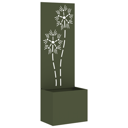 Tuinplant met Decoratief Paneel Olijfgroen 50 x 140 cm