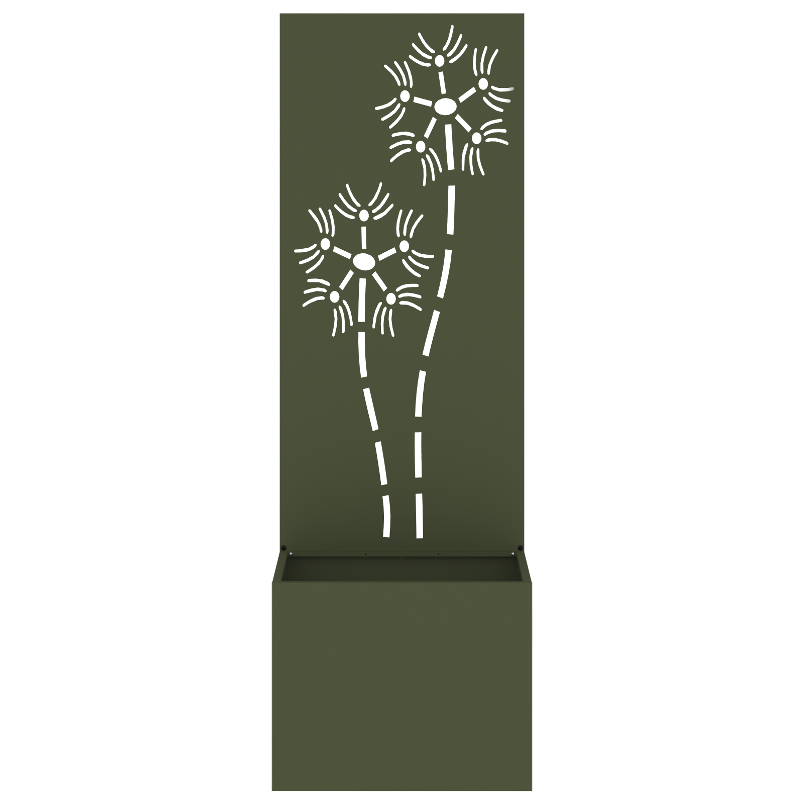 Tuinplant met Decoratief Paneel Olijfgroen 50 x 140 cm
