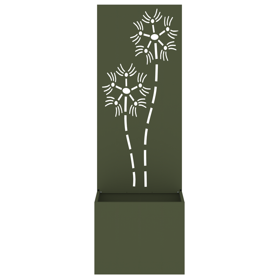 Tuinplant met Decoratief Paneel Olijfgroen 50 x 140 cm