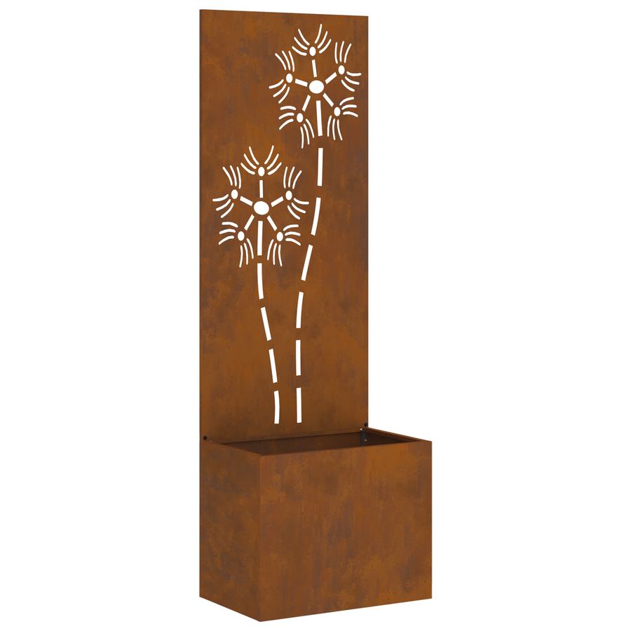 Tuinplant met Decoratief Paneel Roestig 50 x 140 cm