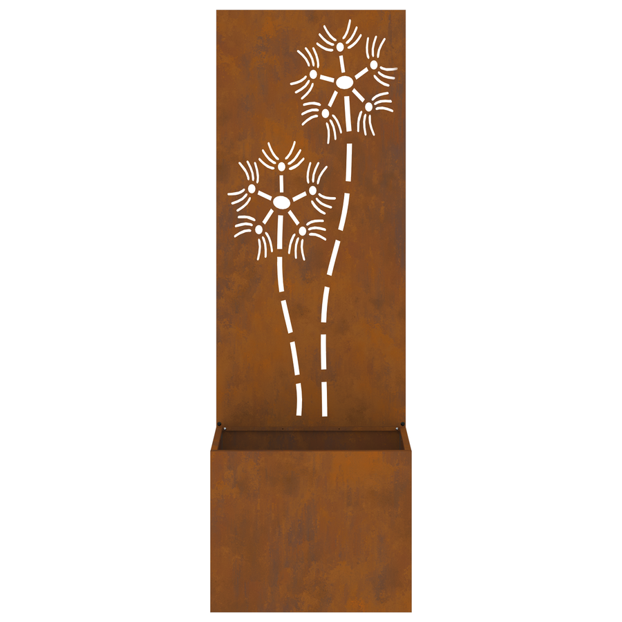 Tuinplant met Decoratief Paneel Roestig 50 x 140 cm