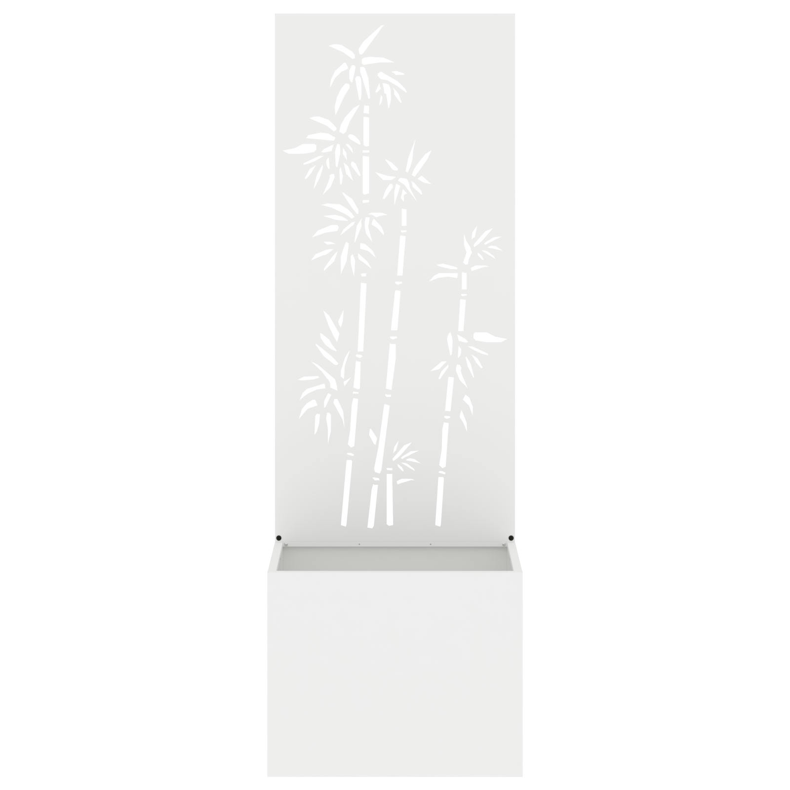 Tuinplant met Decoratief Paneel Wit 50 x 140 cm