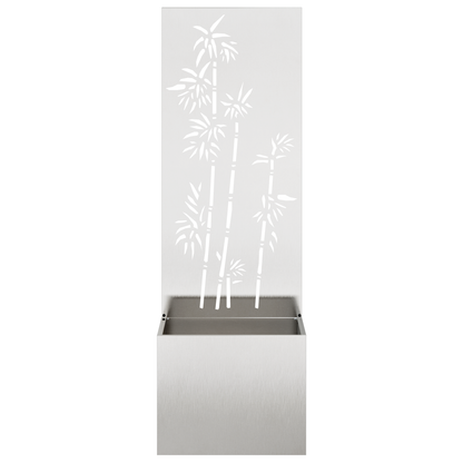 Tuinplant met Decoratief Paneel Zilver 50 x 140 cm