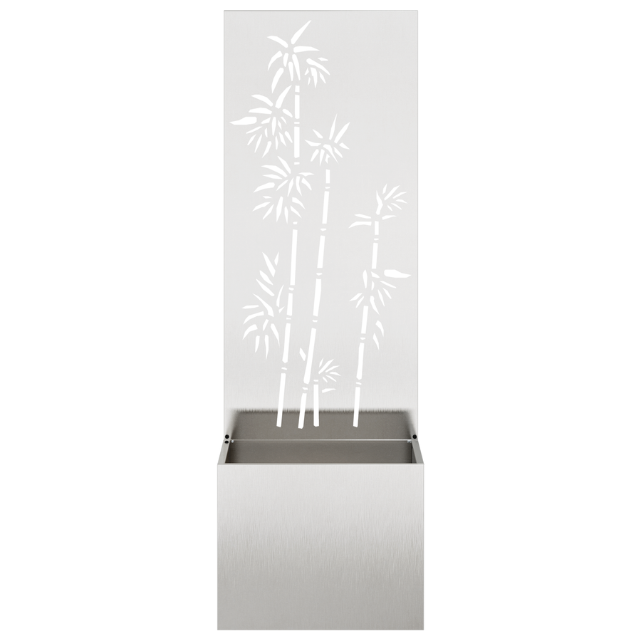Tuinplant met Decoratief Paneel Zilver 50 x 140 cm