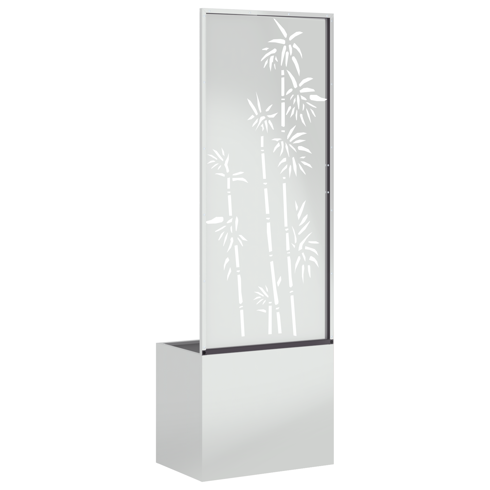 Tuinplant met Decoratief Paneel Zilver 50 x 140 cm