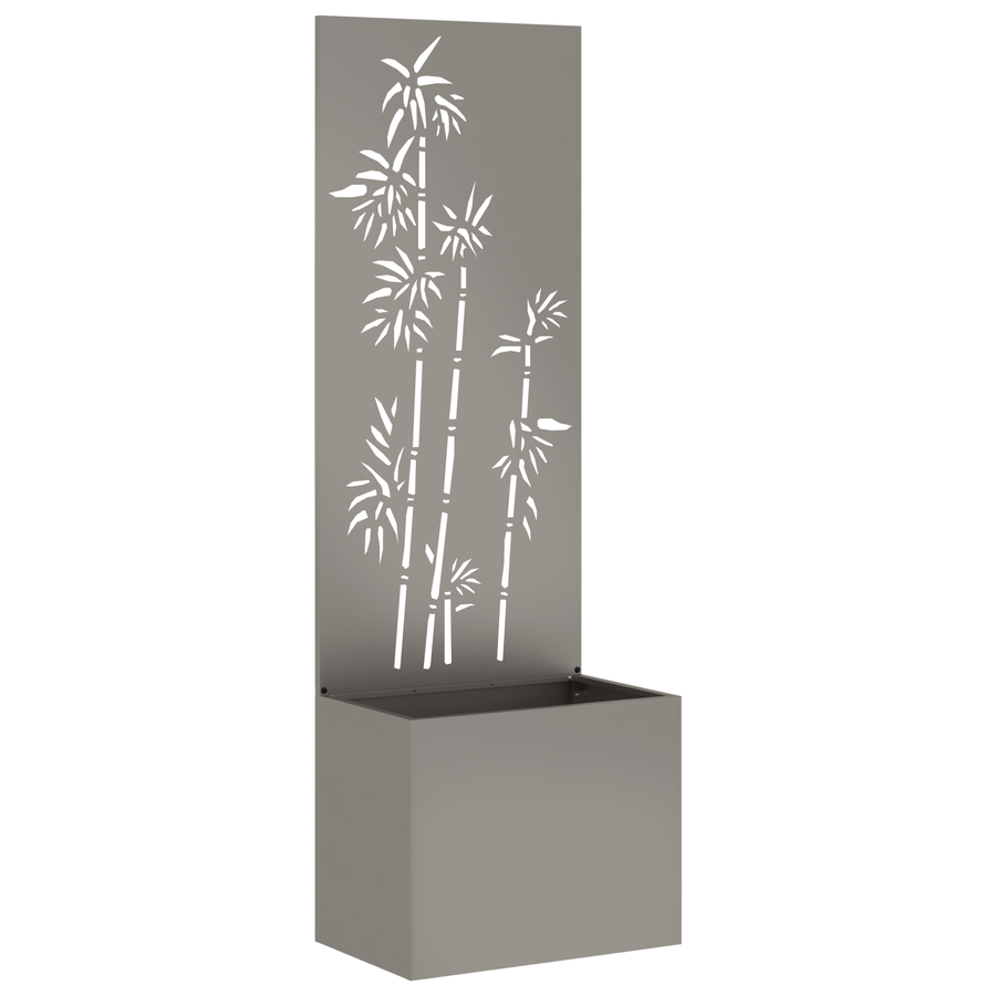 Tuinplant met Decoratief Paneel Roestig 50 x 140 cm Cortenstaal