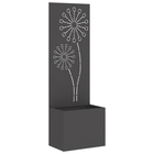 Decoratief paneel tuin 50x140 cm zwart staal
