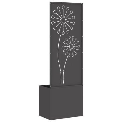 Tuinplant met Decoratief Paneel Zwart 50 x 140 cm