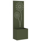 Garden Privacy Screen Olive Green 50 x 140 cm Cold-rolled steel
