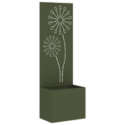 Decoratief paneel 50x140 cm olijfgroen staal