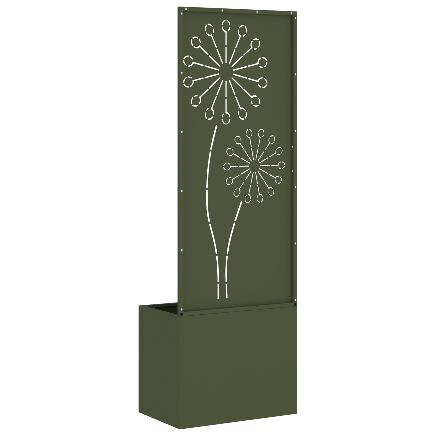 Tuinplant met Decoratief Paneel Olijfgroen 50 x 140 cm