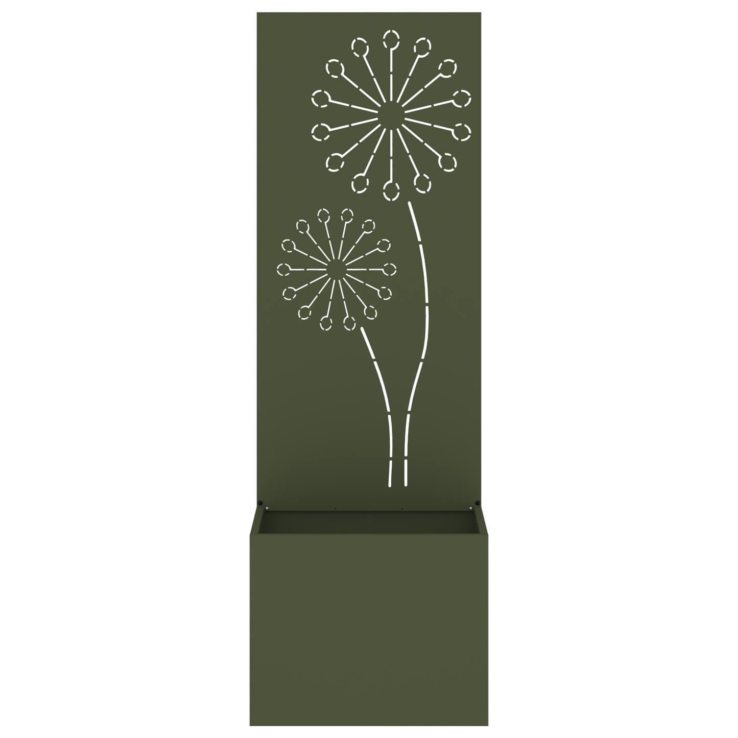 Tuinplant met Decoratief Paneel Olijfgroen 50 x 140 cm