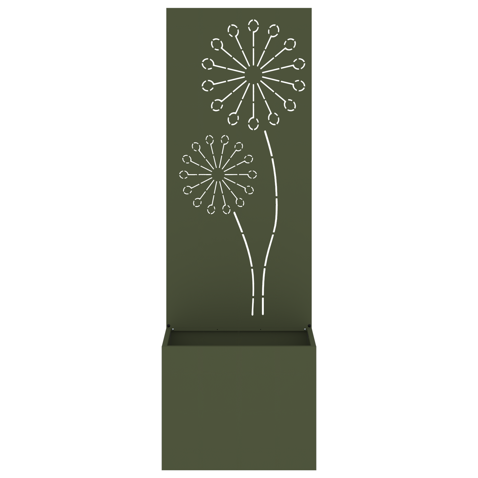Tuinplant met Decoratief Paneel Olijfgroen 50 x 140 cm