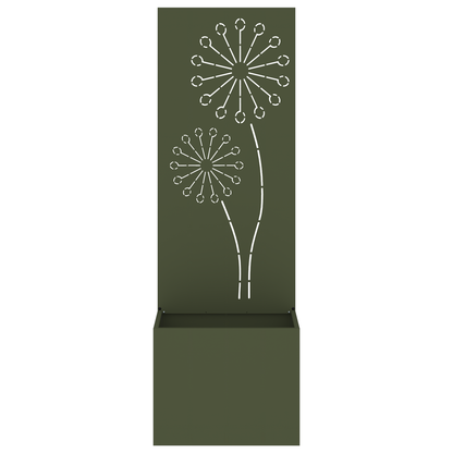Tuinplant met Decoratief Paneel Olijfgroen 50 x 140 cm