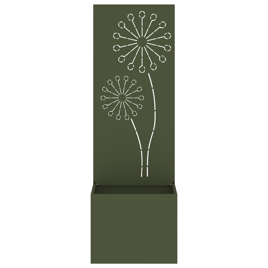 Tuinplant met Decoratief Paneel Olijfgroen 50 x 140 cm