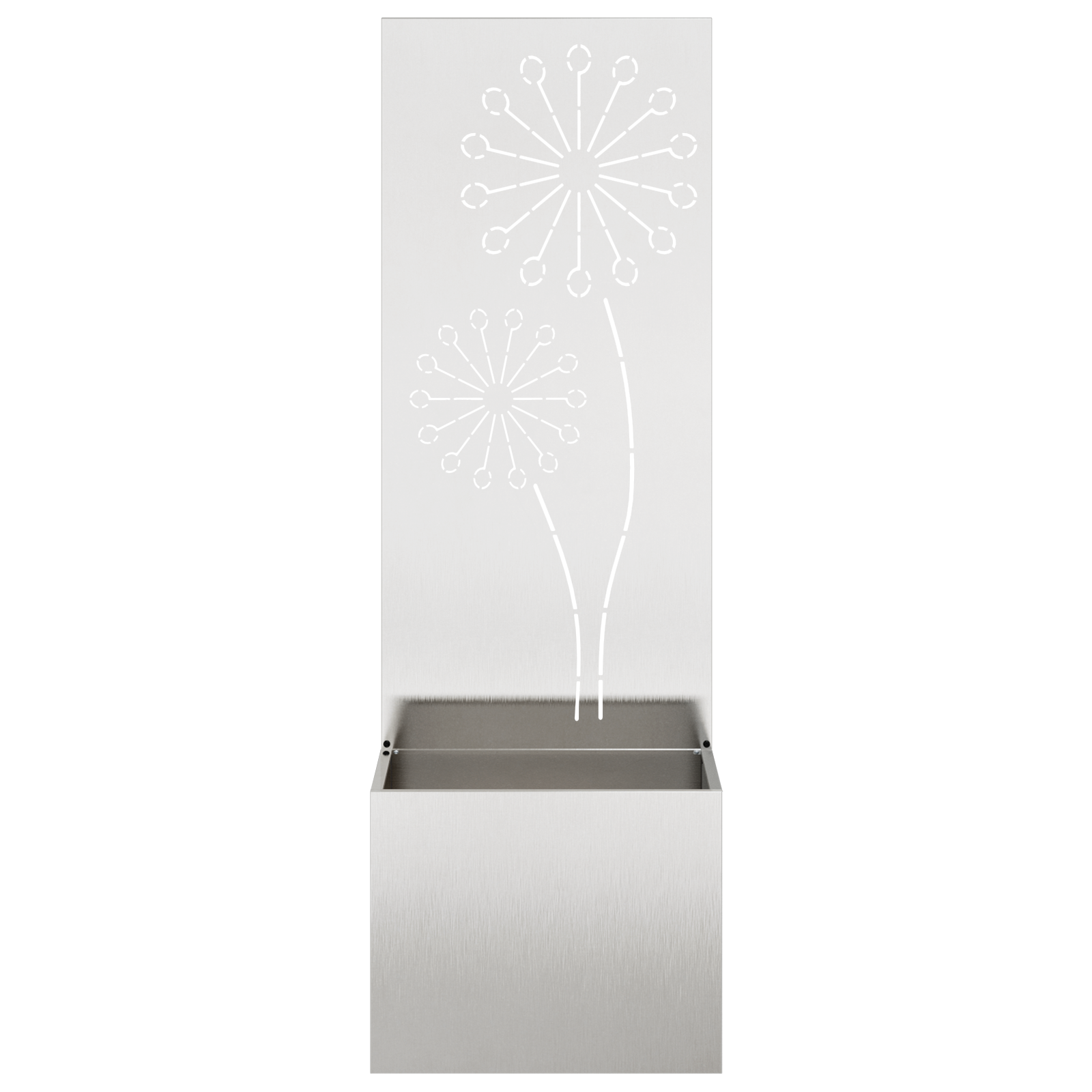 Tuinplant met Decoratief Paneel Zilver 50 x 140 cm