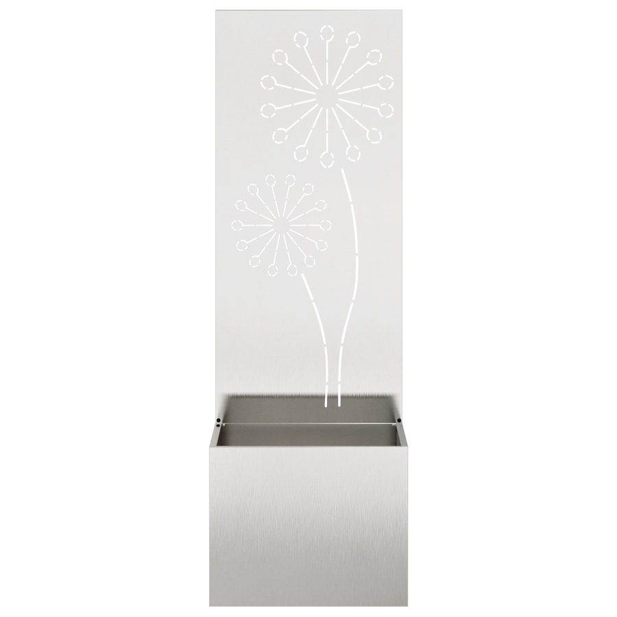 Tuinplant met Decoratief Paneel Zilver 50 x 140 cm