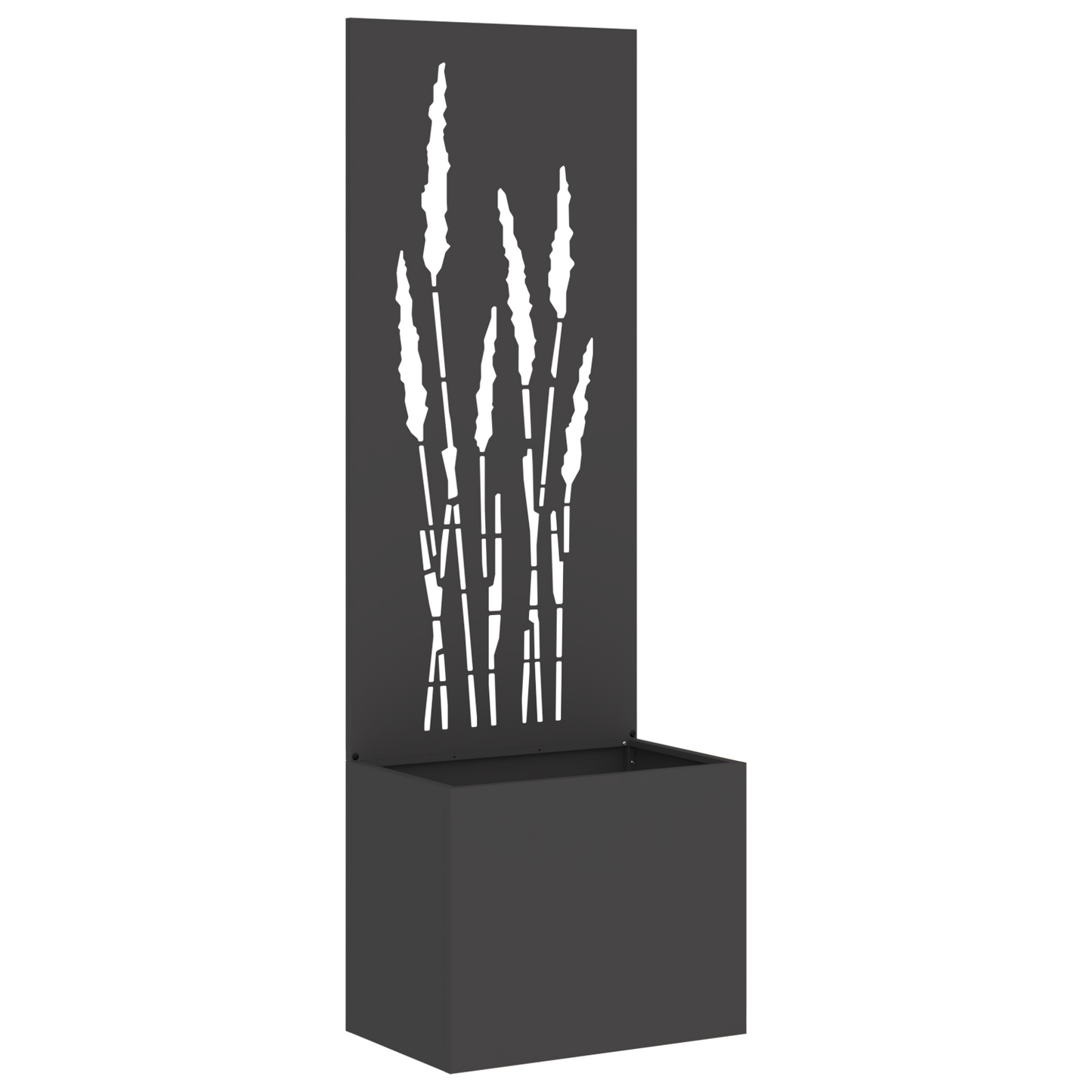 Tuinplant met Decoratief Paneel Zwart 50 x 140 cm
