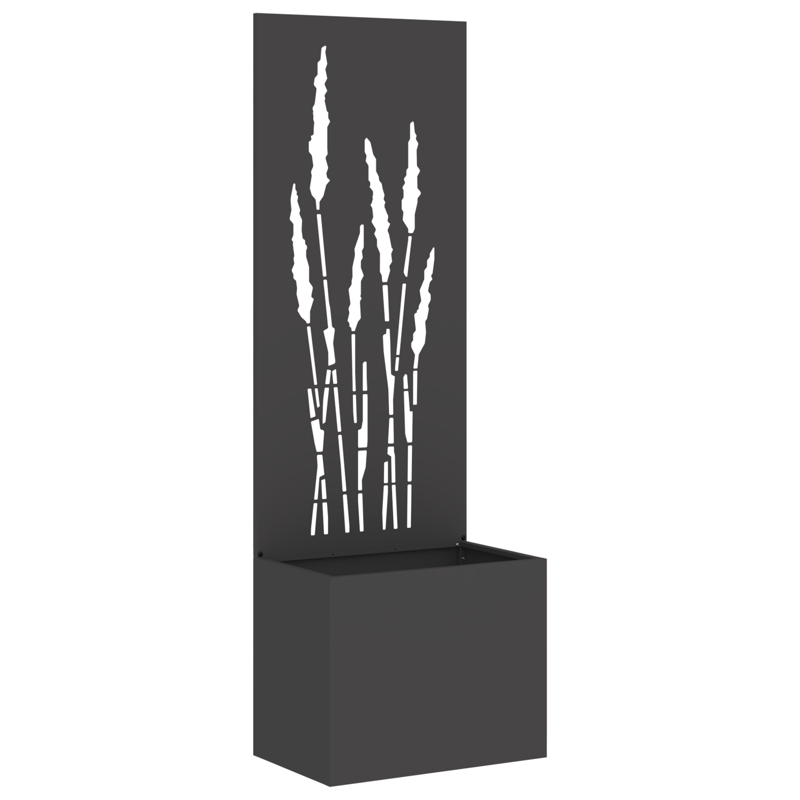Tuinplant met Decoratief Paneel Zwart 50 x 140 cm