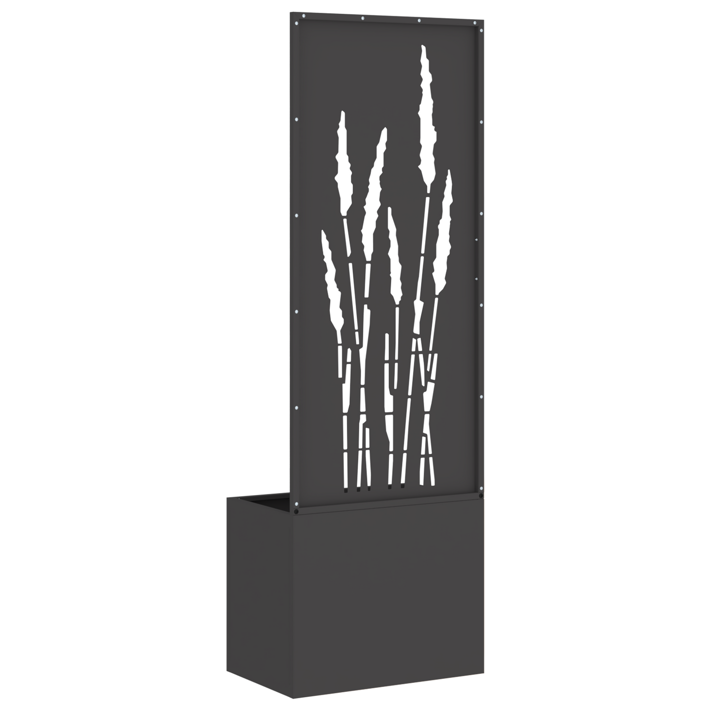 Tuinplant met Decoratief Paneel Zwart 50 x 140 cm