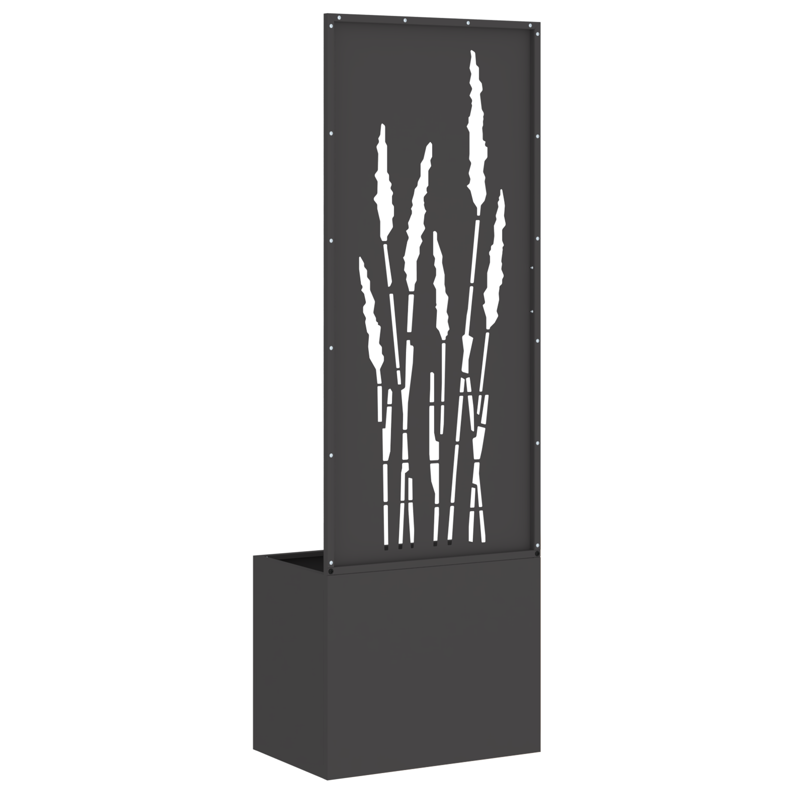 Tuinplant met Decoratief Paneel Zwart 50 x 140 cm
