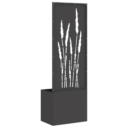 Tuinplant met Decoratief Paneel Zwart 50 x 140 cm