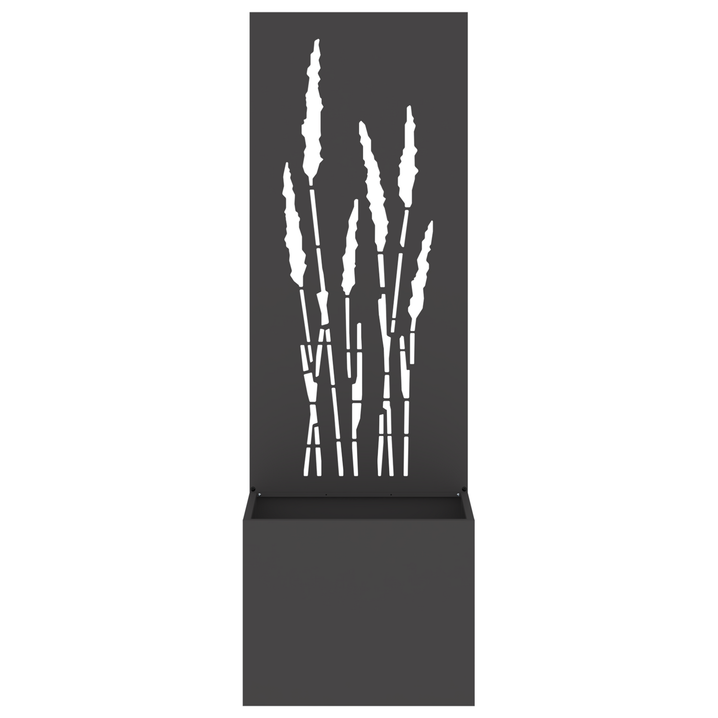 Tuinplant met Decoratief Paneel Zwart 50 x 140 cm