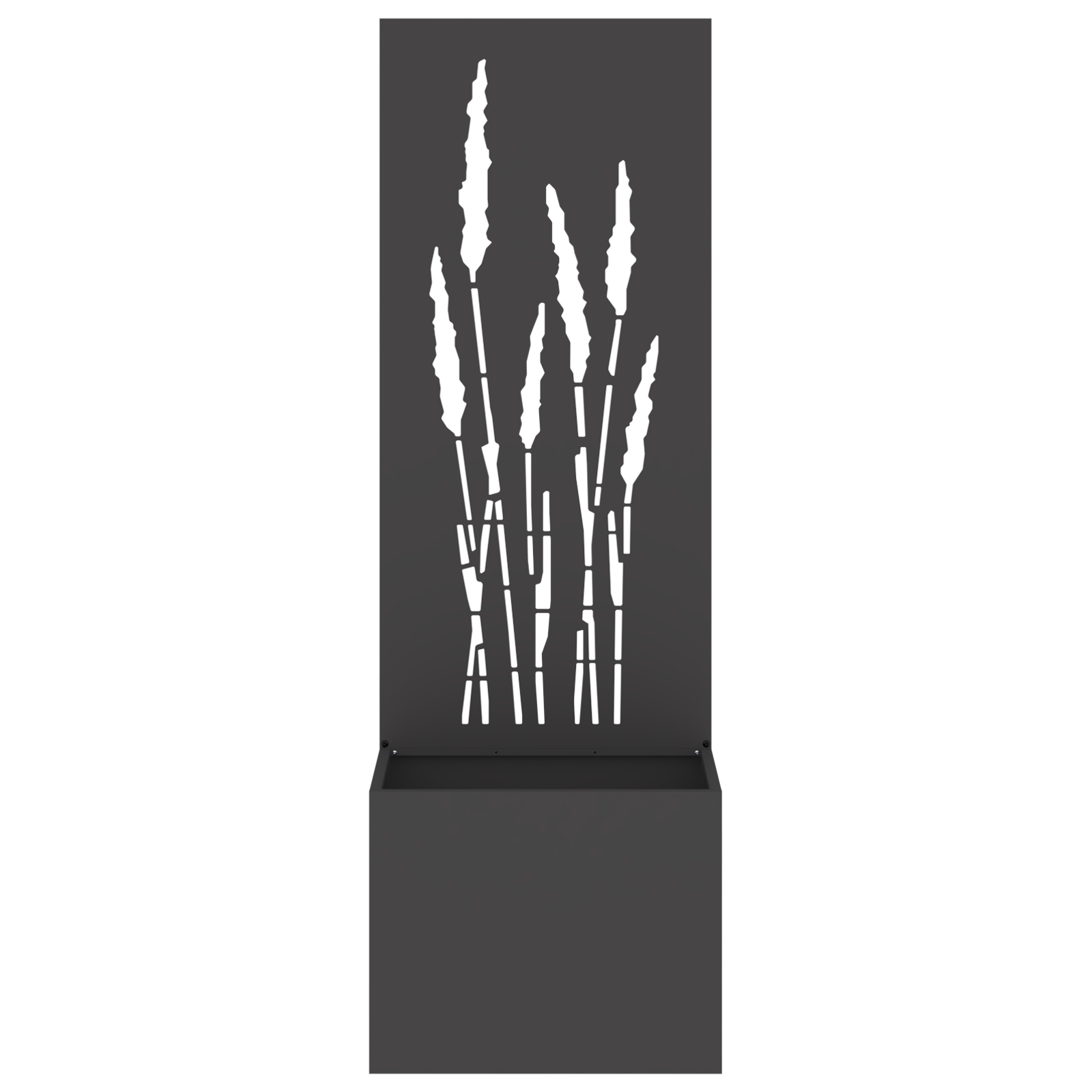 Tuinplant met Decoratief Paneel Zwart 50 x 140 cm