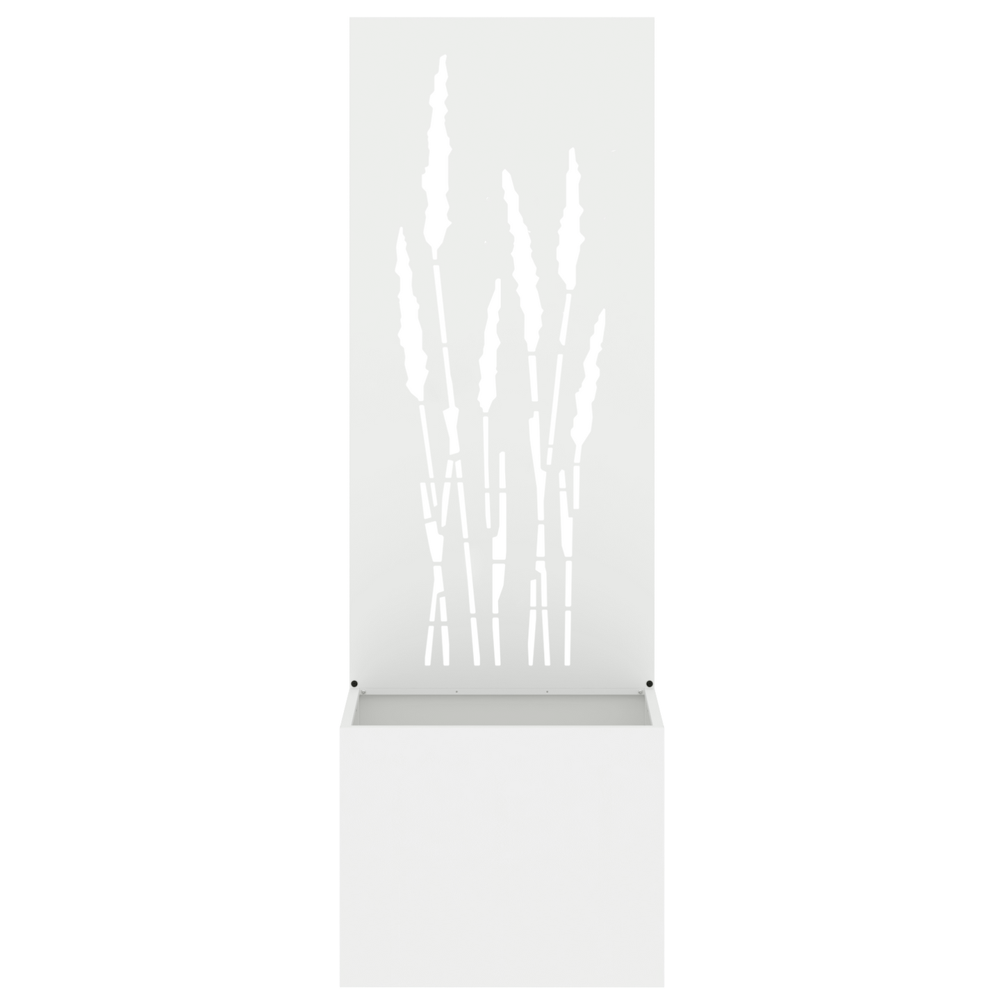 Tuinplant met Decoratief Paneel Wit 50 x 140 cm