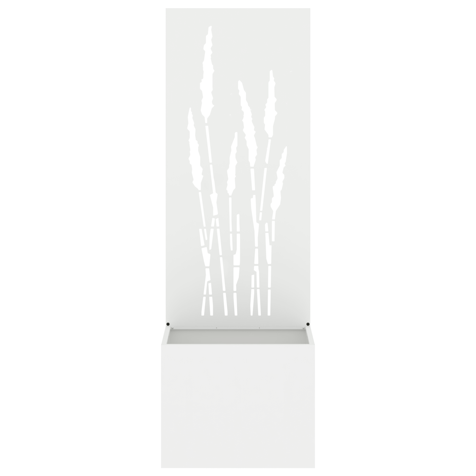 Tuinplant met Decoratief Paneel Wit 50 x 140 cm