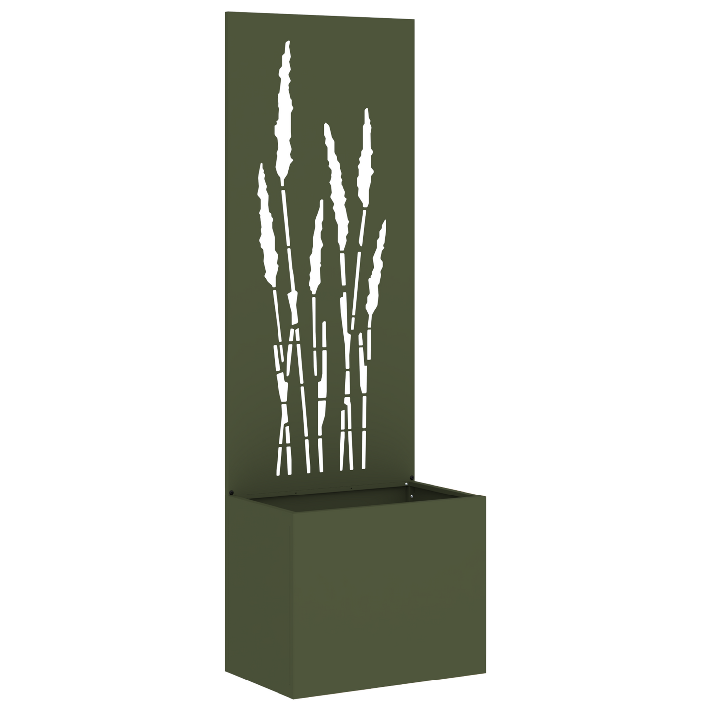 Tuinplant met Decoratief Paneel Olijfgroen 50 x 140 cm