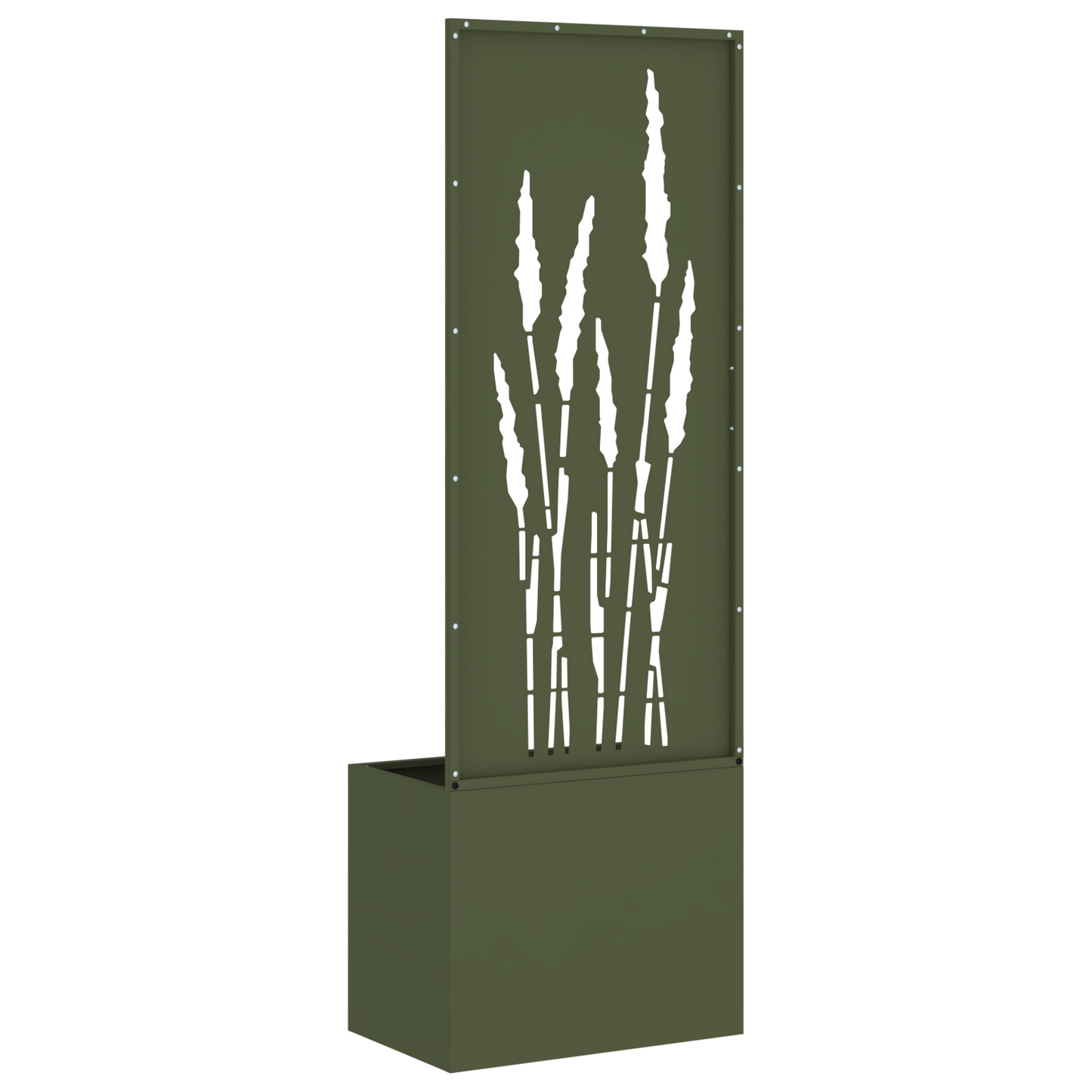 Tuinplant met Decoratief Paneel Olijfgroen 50 x 140 cm