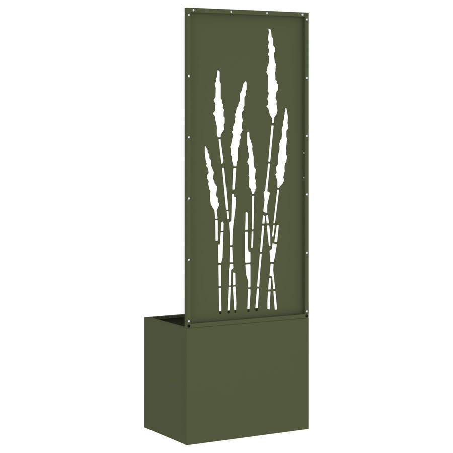 Tuinplant met Decoratief Paneel Olijfgroen 50 x 140 cm