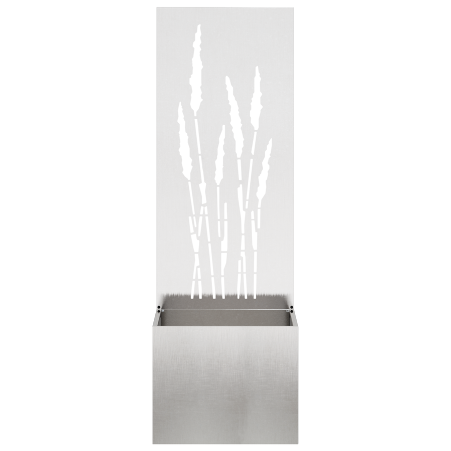 Tuinplant met Decoratief Paneel Zilver 50 x 140 cm