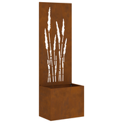 Garden Privacy Screen Trellis Rusty 50 x 140 cm Corten Steel